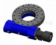 single worm open housing slewing drive