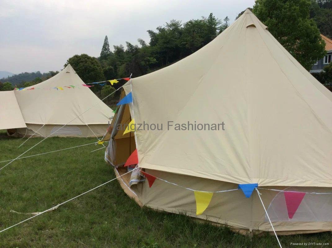 Hangzhou Fashionart 4m basic Sibley canvas bell tent 2