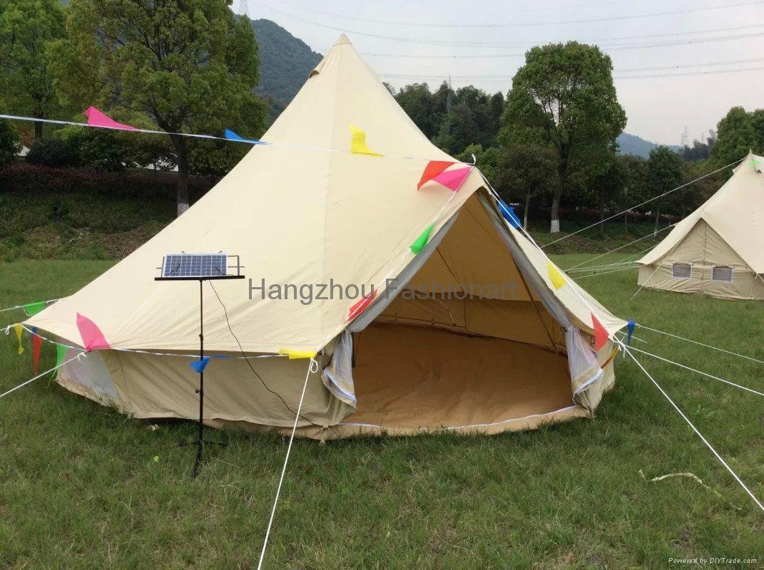 Hangzhou Fashionart 4m basic Sibley canvas bell tent 3