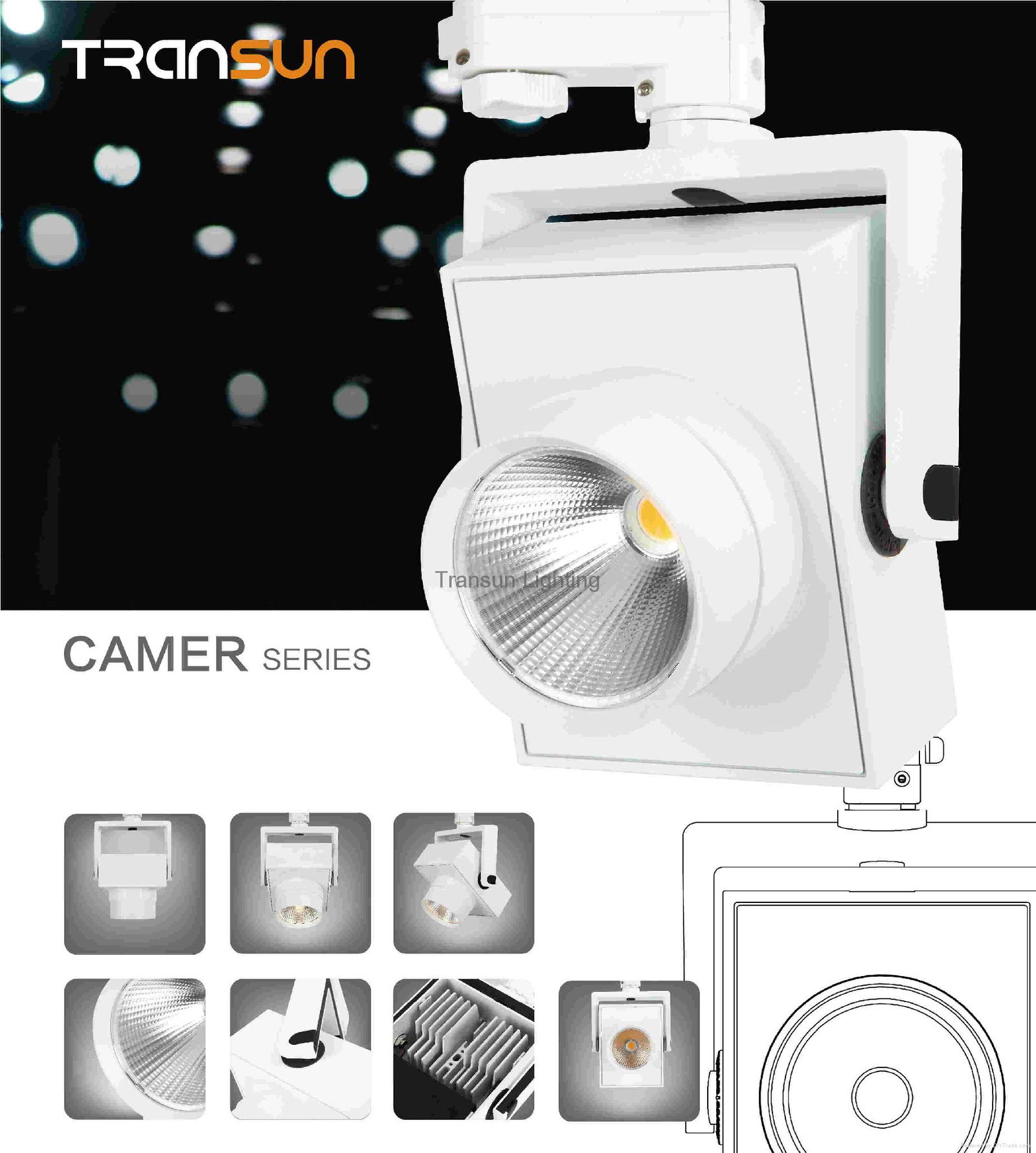 25W LED Track Light