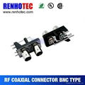 75ohm bnc jack female connector bnc adapter R/A pcb mount connector with black p 1