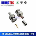 crimp male bnc connector for cable joints rj11 bnc coaxial connector