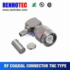 50 ohm zinc alloy tnc male connector