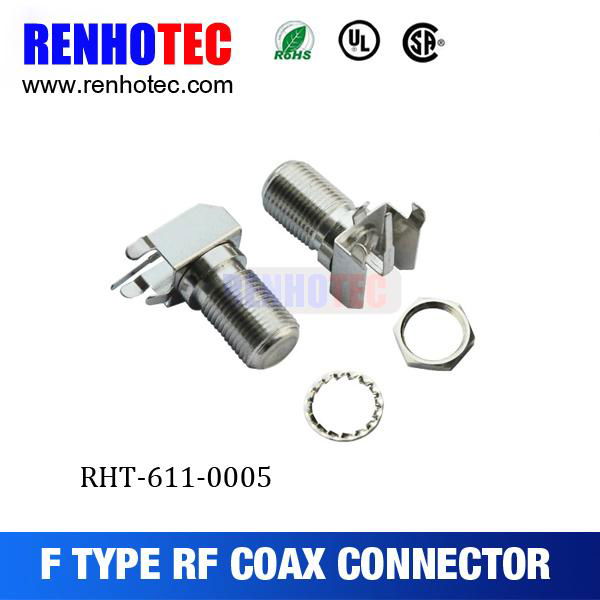 Nickel plating CATV f type connector 2