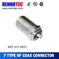 Nickel plating CATV f type connector 4