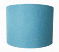 Teal Drum Lamp Shade 1