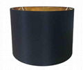 Drum Black Gold Inner Lamp Shade