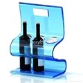 customized design acrylic Red wine rack 4