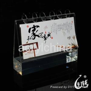 customized acrylic calendar stand for home