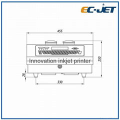 Date Coding Machine Inkjet Printer for Hand Lotion Bottle (EC-JET500)