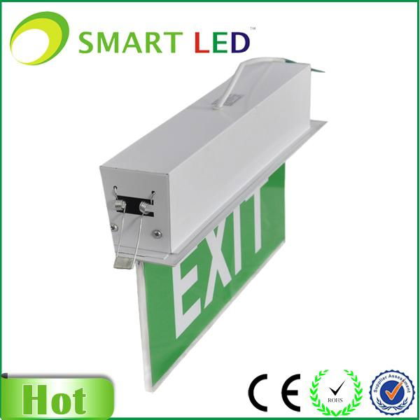 Insert ceiling mounted 3W Emergency Exit Sign