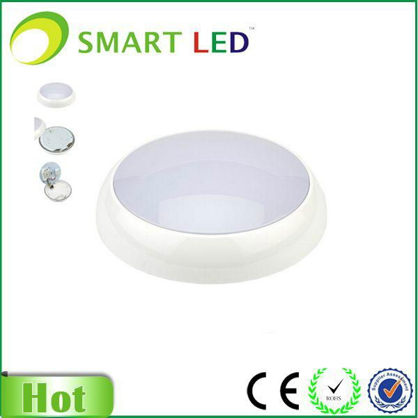 IP54 emergency led oyster ceiling light with Microwave sensor