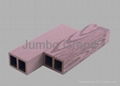 Factory Price Eco-friendly WPC Hollow Square Tube