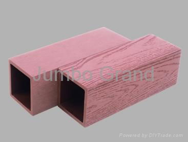 Factory Price Eco-friendly WPC Hollow Square Tube