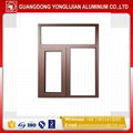 China wood grain Aluminum casement