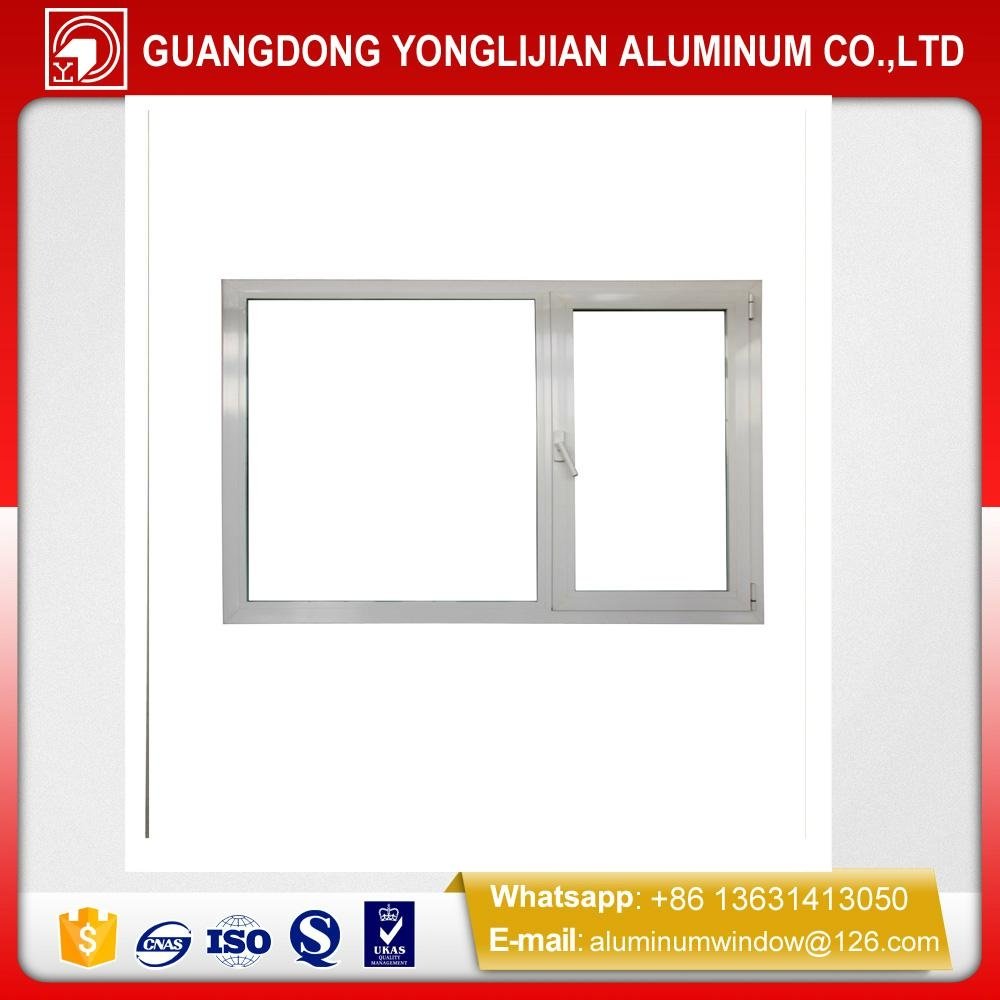 China wood grain Aluminum casement window & door manufactuer 2