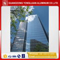 China glass exposed frame curtain wall aluminum profile manufacturer 1