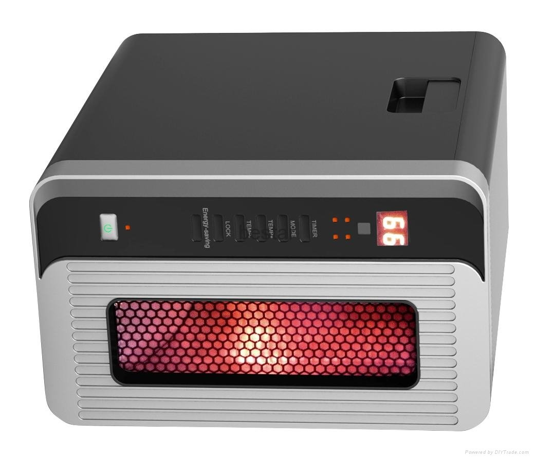 Portable Infrared Quartz Heater w/ Remote 1500 Watts