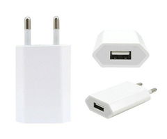 Original iphone 5W 2 round pins EU USB power adapter