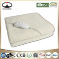 Washable Heated Wool  Electric Blanket Single Polyester Bed Warmer 1