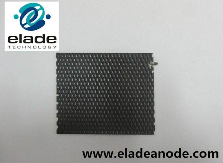 Titanium anode plate for electrolysis