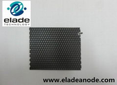 Titanium anode plate for electrolysis