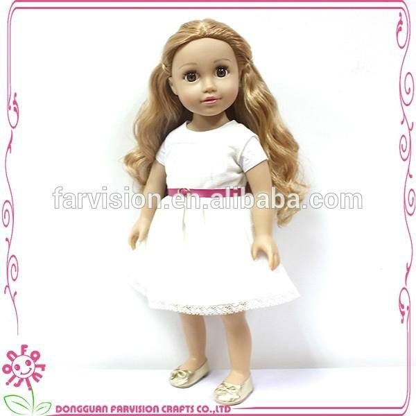 Handmade cheap 18 inch vinyl doll American Girl doll 2