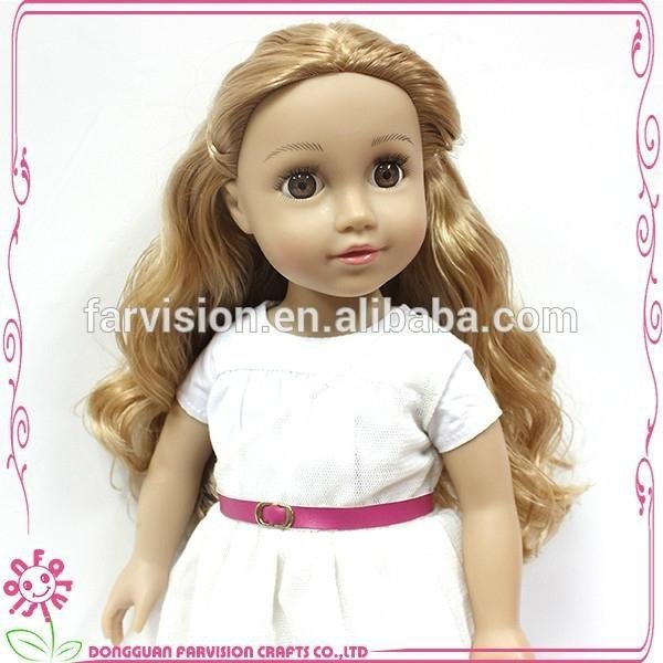 Handmade cheap 18 inch vinyl doll American Girl doll 5