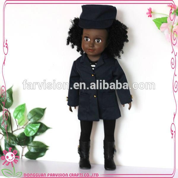 Afro hair African black doll 18 inch vinyl American Girl doll 2