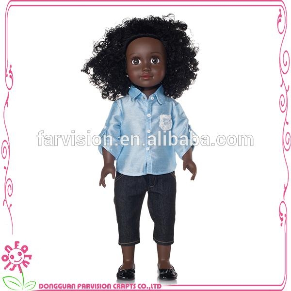 Afro hair African black doll 18 inch vinyl American Girl doll 5