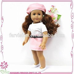Fashionable cute 18 inch American Girl cheap vinyl doll
