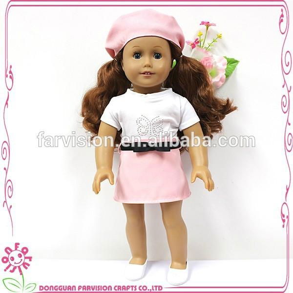 Fashionable cute 18 inch American Girl cheap vinyl doll 2