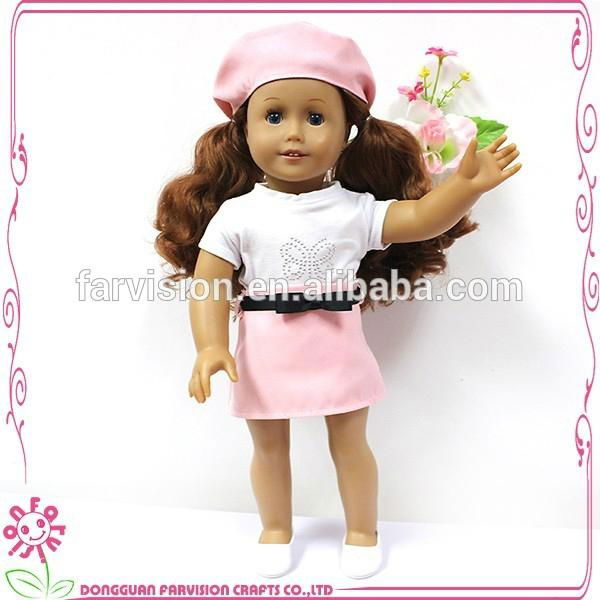 Fashionable cute 18 inch American Girl cheap vinyl doll 4