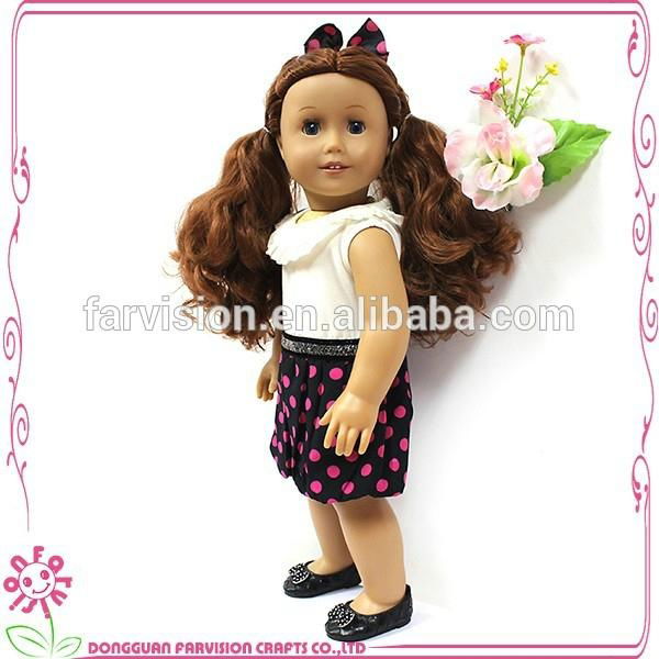 Lovely cheap  18 inch vinyl doll American Girl doll 5