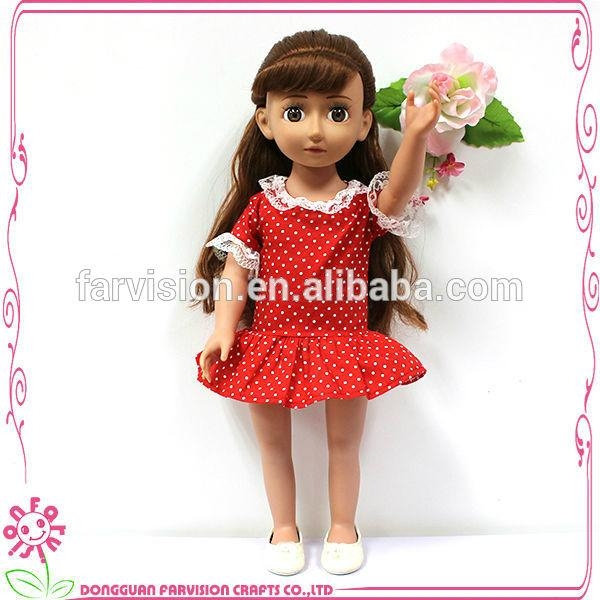 Wholesale 18 inch cute vinyl doll American Girl doll factory 1