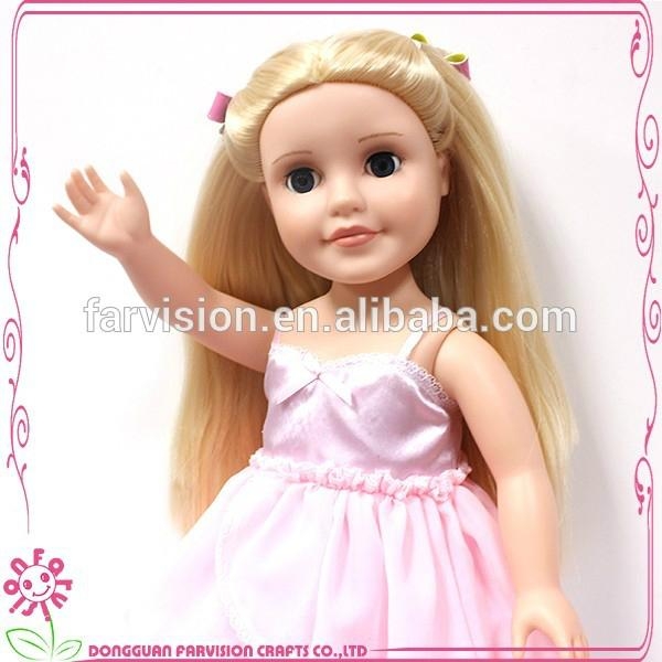 Custom fashion vinyl doll 18 inch American Girl doll manufacturer