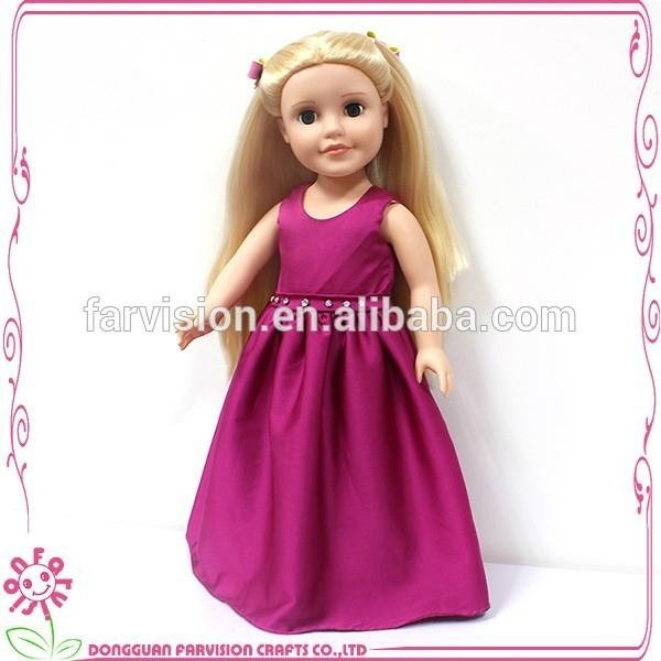 Plastic vinyl doll 18 inch American Girl doll toy