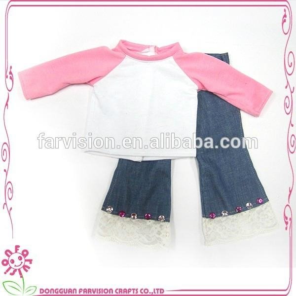 OEM fashion doll clothes cheap 18 inch doll cloth wholesale 4