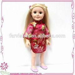 Hot sale lovely girl doll 18 inch American Girl doll with CE EN71