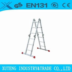 aluminium muilt-function ladder with big hinge , folding ladeer