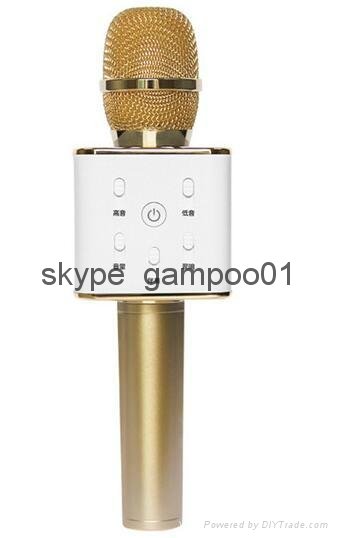 Wireless Bluetooth Handheled KTV Karaoke Microphone USB Player Speaker 2