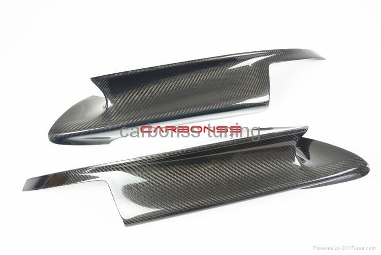 carbon fiber front flaps front bumper lip splitter spoiler for bmw 5