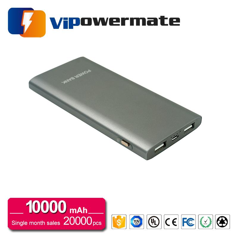 World smallest 10000mAh super thin aluminum alloy portable power bank 4