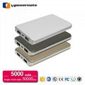 Ultra Slim Portable 5000mAh Newest Design Luxury Unique Power Bank Leather