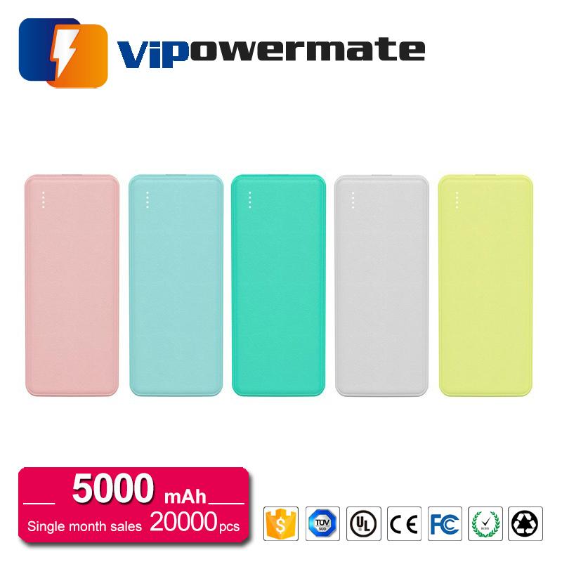 Luxury 5000mAh Li-ion battery ultrathin power bank for smartphone 4