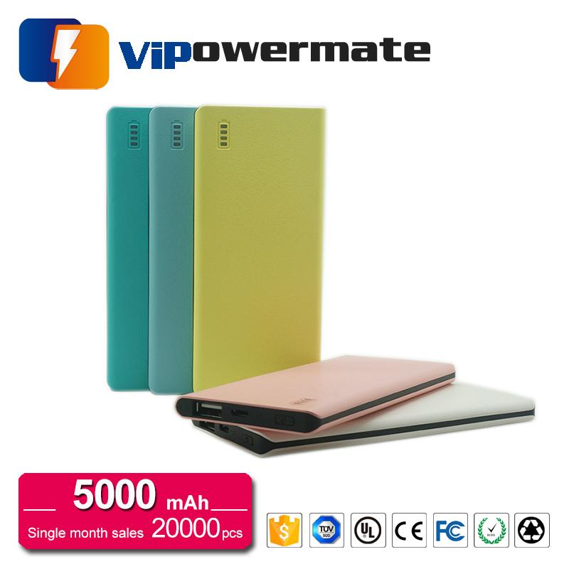 Luxury 5000mAh Li-ion battery ultrathin power bank for smartphone 3