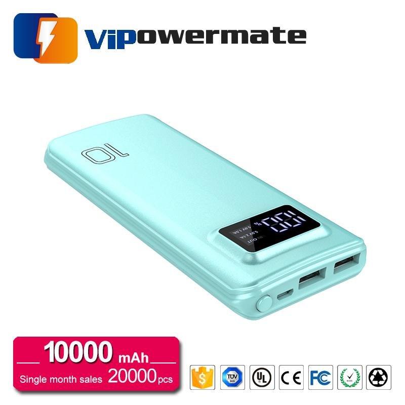 2017 new arrival fast charge 10000mAh li-polymer battery power bank 3