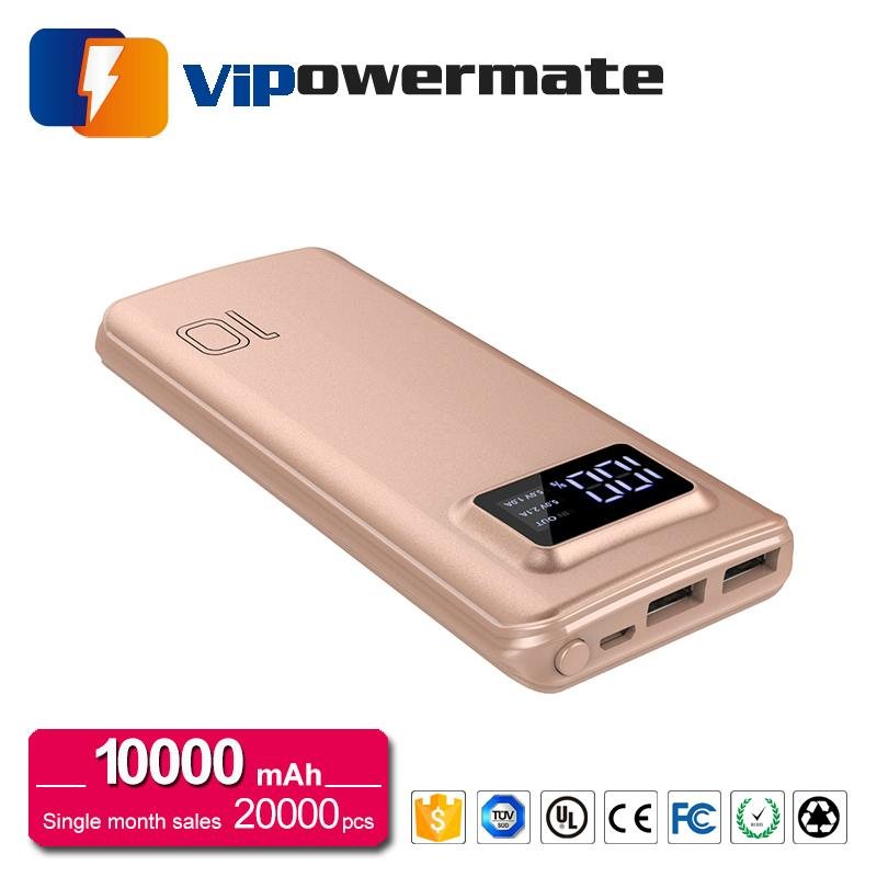 2017 new arrival fast charge 10000mAh li-polymer battery power bank 4