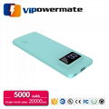 2017 new arrival super thin 5000mAh li-polymer battery power bank 3