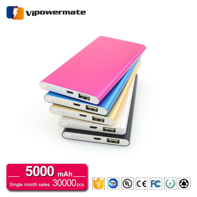 PT-67 Hot Sale 9.9mm Only 5000mAh Ultra Slim Power Bank 3